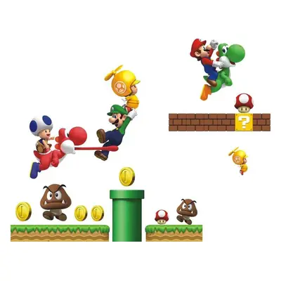 Živá Zeď Samolepka na zeď Super Mario Velikost: 72 x 60 cm