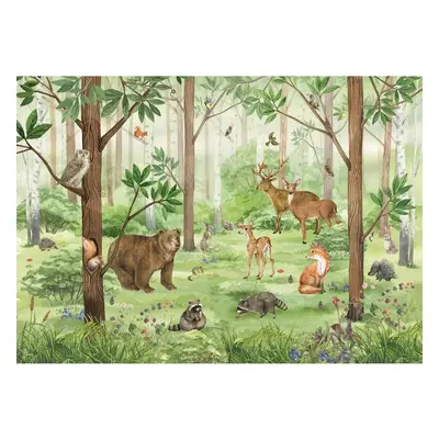 Fototapeta XXL Forest Kids 360 x 254 cm, 4 díly