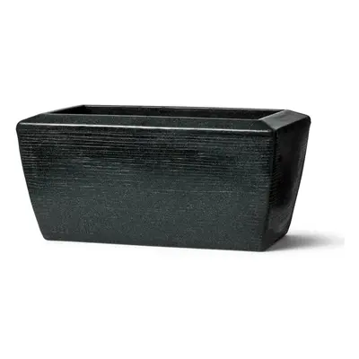 Capi Arc Granite Planter Rectangle Black V 40 cm / D 60 cm