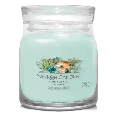 Yankee Candle vonná svíčka Signature ve skle střední Aloe & Agave 368g