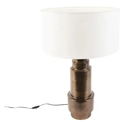 Stolní lampa ve stylu art deco s odstínem 50 cm - Bruut