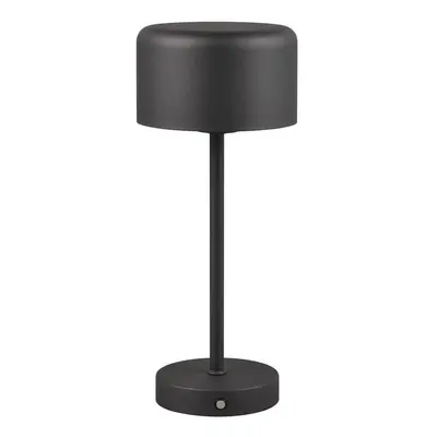 Matně černá LED stmívatelná stolní lampa (výška 30 cm) Jeff – Trio