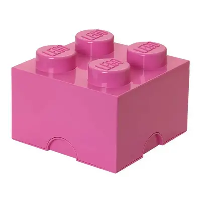 Růžový úložný box čtverec LEGO®