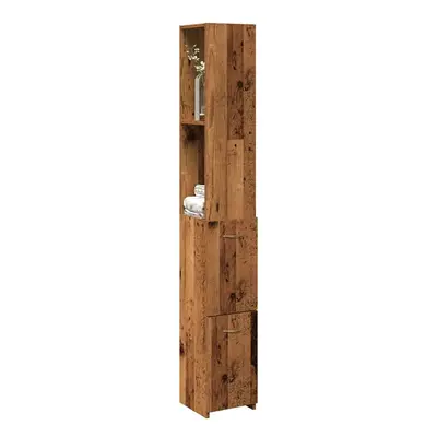 Koupelnová skříňka old wood 25x25x170 cm kompozitní dřevo