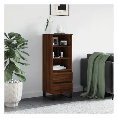 Skříň highboard hnědý dub 40 x 36 x 110 cm kompozitní dřevo