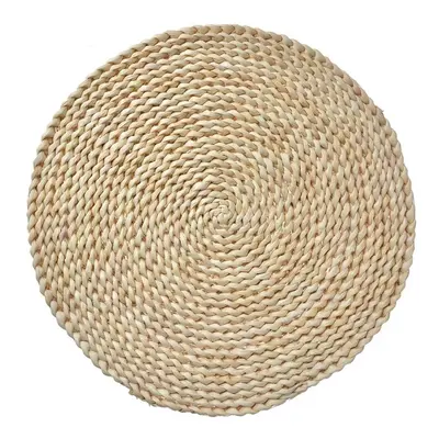 Přírodní slaměné kulaté prostírání Boho - Ø 38*1 cm