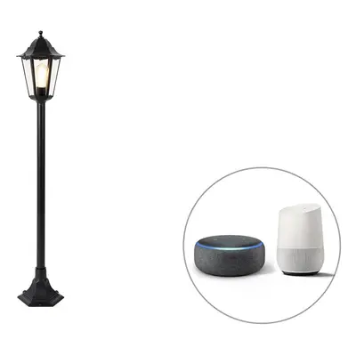 Chytrá stojací venkovní lampa černá 125 cm včetně WiFi ST64 - New Orleans