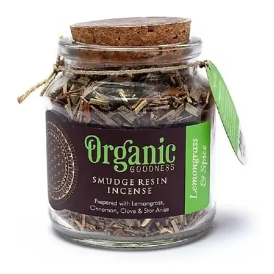 Organické kadidlo ve skleničce, Lemongrass & Spice