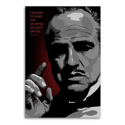 Gario Obraz na plátně Kmotr, Vito Corleone - Nikita Abakumov Rozměry: 40 x 60 cm