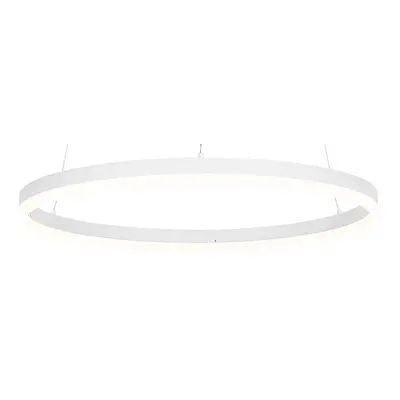 Designové závěsné svítidlo bílé 60 cm včetně LED 3 stupňové stmívatelné - Anello