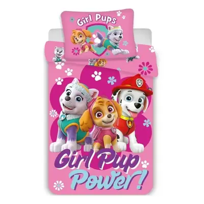 Povlečení do dětské postýlky Tlapková patrola - Paw Patrol - motiv Girl Pup Power! - 100% bavlna