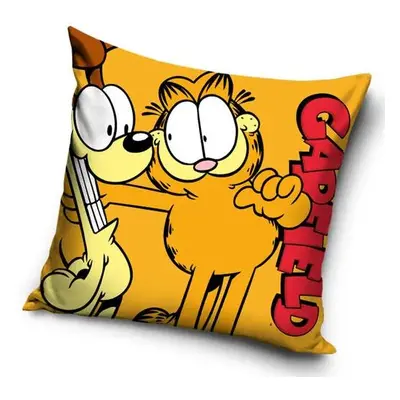 Carbotex Povlak na polštářek Garfield a kamarád Odie, 40 x 40 cm