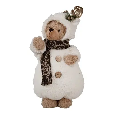 Vánoční dekorace stojící plyšový medvěd v oblečku Teddy Bear - 22*16*40 cm