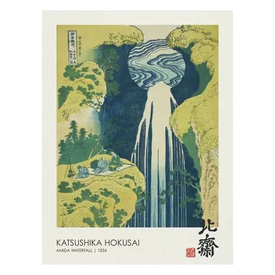 Obrazová reprodukce Amida Waterfall (1830), Katsushika Hokusai