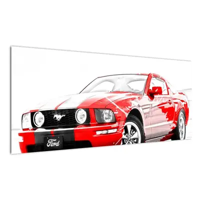 Ford Mustang - obraz auta (100x40cm)