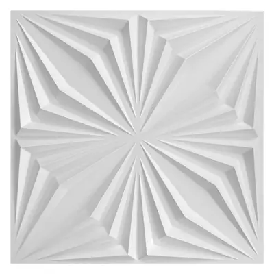 Obkladové panely 3D PVC BRILLANT D126 bílý, cena za kus, rozměr 500 x 500 mm, BRILLANT bílý, IMP