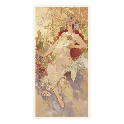 Obrazová reprodukce The Seasons: Autumn, Alfons Mucha