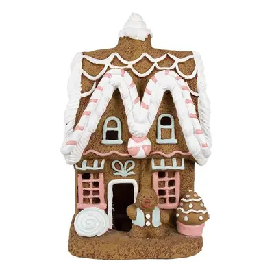 Vánoční perníková chaloupka s Led světýlky Gingerbread House - 22*18*39 cm