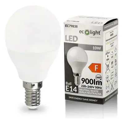 BERGE LED žárovka G45 - E14 - 10W - neutrální bílá