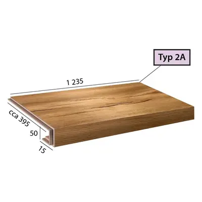 Vinylové schody Ecoline Step 2A - 9523 Dub podzimní