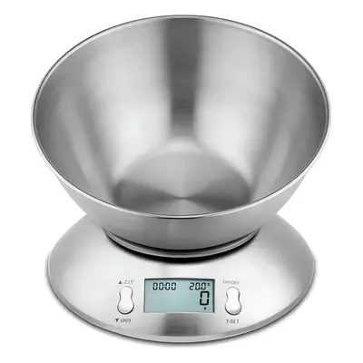 Verk 17142 Kuchyňská váha digitální 5kg/1g, stříbrná