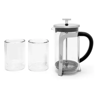 Leopold Vienna French Press Shiny 600ml + 2 sklenice na kávu