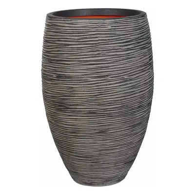 Capi Nature Rib NL Vase Elegant Deluxe Anthracite Ø 50 cm / V 72 cm