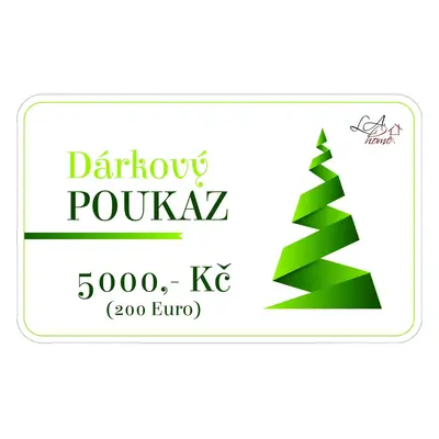 Dárkový poukaz 5000 Kč