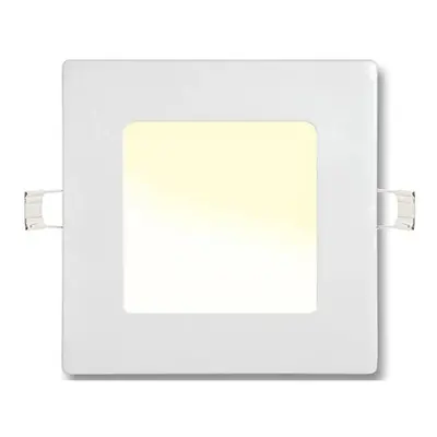 LEDsviti Bílý vestavný LED panel 120 x 120mm 6W teplá bílá (16038)