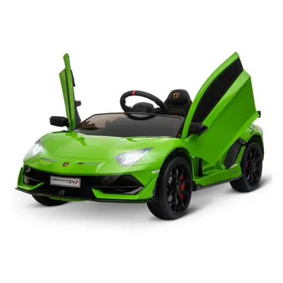 HOMCOM Lamborghini elektrické auto pro děti, dětské vozidlo, dětské auto, pro 3-8 let, s dálkový