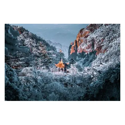 Fotografie Gorgeous pagoda at Huangshan Mountain, Anhui, Jackyenjoyphotography