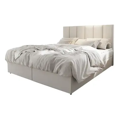 Expedo Čalouněná postel boxspring KARDI, 160x200, soft 17 + vrchní matrace