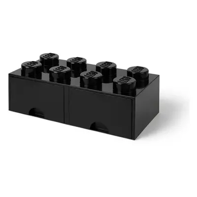 Černý úložný box se dvěma šuplíky LEGO®