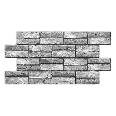 3D obkladový omyvatelný panel PVC Expansit Stone šedý (476 x 955 mm)