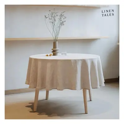 Lněný ubrus ø 180 cm – Linen Tales