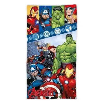 Bavlněná plážová osuška Avengers - motiv Team - 100% bavlna - 70 x 140 cm