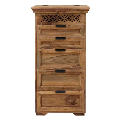 furniture-nabytek.cz - Masivní komoda z dřeva palisandr 60x45x120