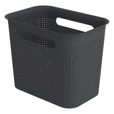 Rotho Úložný box s madly BRISEN 7l, 26x18x21cm, černý S víkem / Bez víka: Bez víka