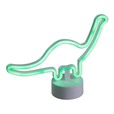 Neon stolní lampa bílá včetně LED - Dinosaurus