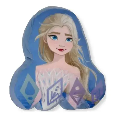 Tvarovaný 3D polštář Ledové království II - Frozen II - motiv Elsa - 36 x 32 cm