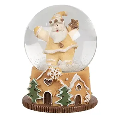 Vánoční sněžítko Santa Claus s hvězdou - Ø 5 * 6 cm