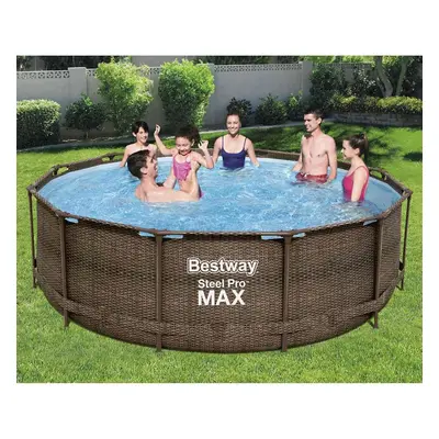 Bestway Bazénový set Steel Pro MAX Deluxe Series kruhový 366 x 100 cm