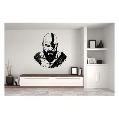 Lepy.cz Samolepka na zeď God of War - Kratos Velikost (šířka x výška): l15x122cm, Barevná varian