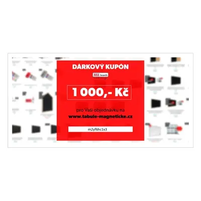 Allboards,Dárkový poukaz v hodnotě 1000,--,DP1000