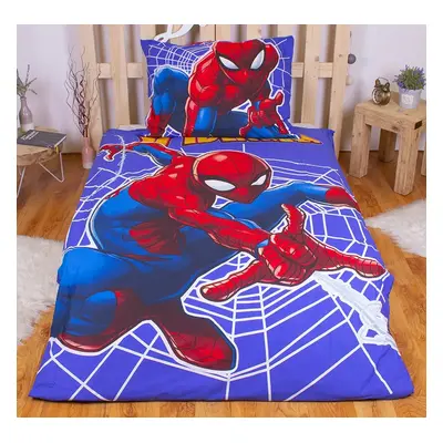 TP Bavlněné povlečení 140x200+70x90 Spiderman lightings ve tmě svítí