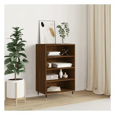 Skříň highboard hnědý dub 57 x 35 x 90 cm kompozitní dřevo