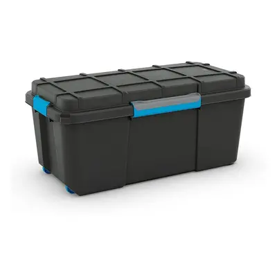 Úložný box z recyklovaného plastu s víkem Scuba L 74 l, 35x78x39,5 cm