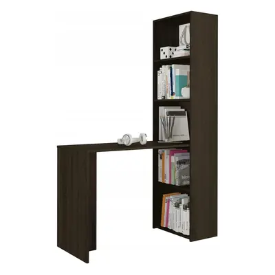 MBN Počítačový stůl s knihovnou MODERN B50 125 cm - Wenge