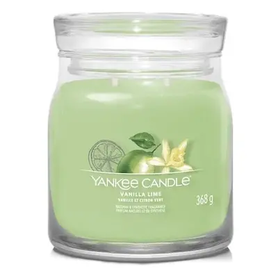 Yankee Candle vonná svíčka Signature ve skle střední Vanilla Lime 368g