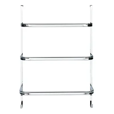 Stříbrný samodržící věšák na ručníky Wenko Towel Holder Chrome, 21 x 54 cm